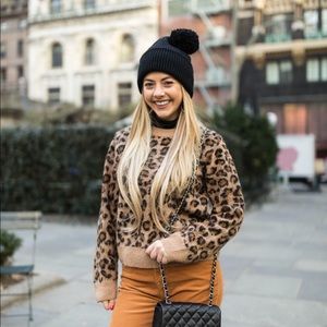 H&M Leopard Print Sweater